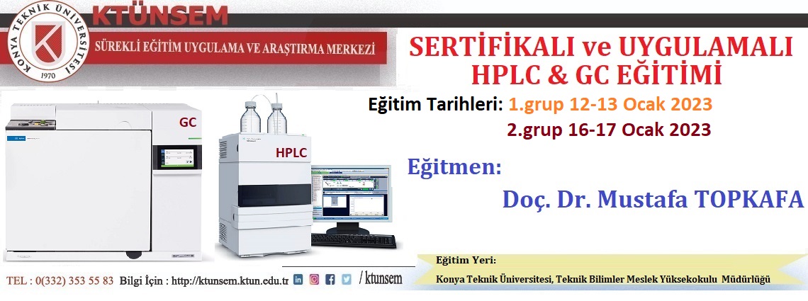 Sertifikalı ve Uygulamalı HPLC ve GC Eğitimi